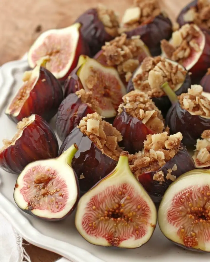 Honey-Roasted Figs with Amaretti Crumble