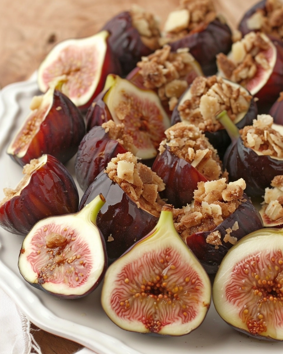 Honey-Roasted Figs with Amaretti Crumble