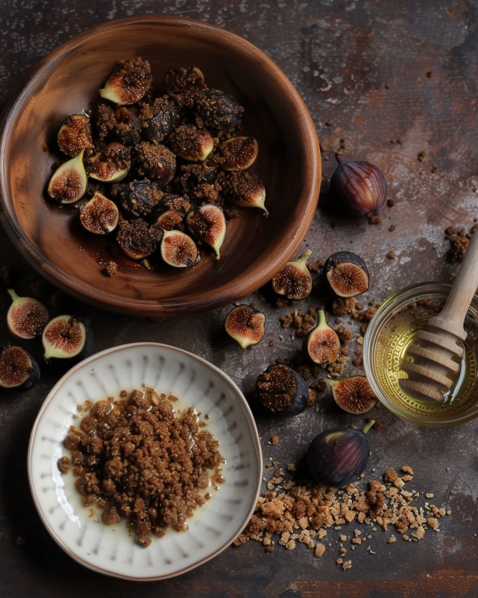 Honey-Roasted Figs with Amaretti Crumble
