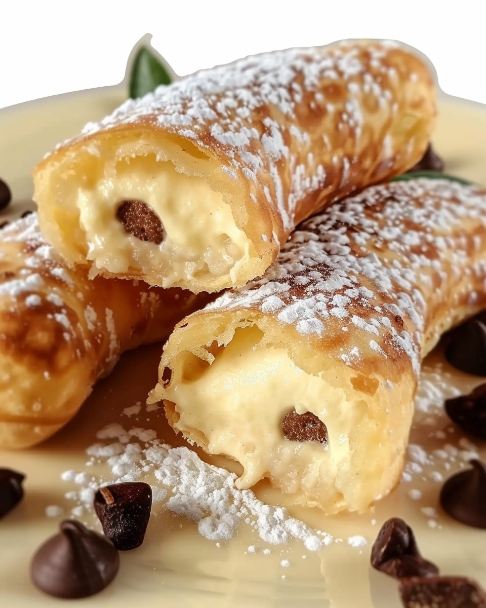 Italian Cream Stuffed Cannoncini