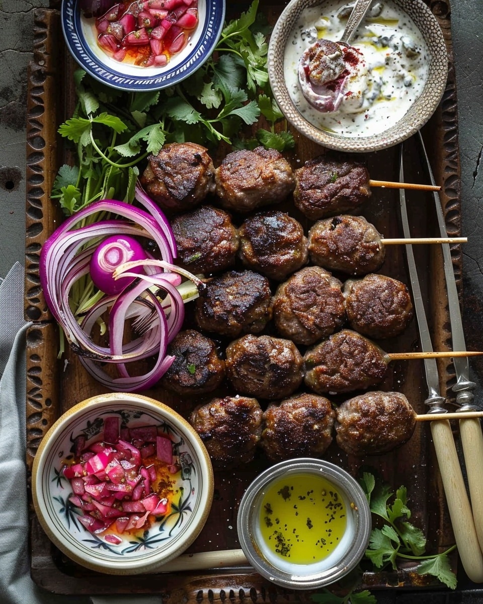 Lamb Koftas with Yogurt Dressing