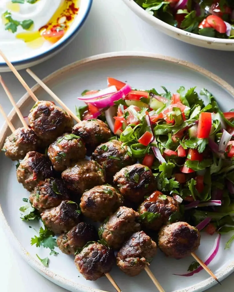 Lamb Koftas with Yogurt Dressing