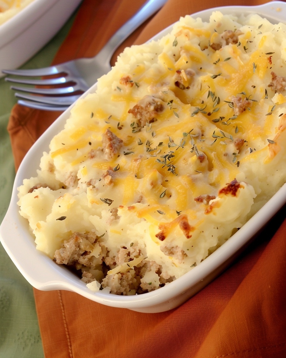 Leftover Meatloaf and Mashed Potatoes Shepherd’s Pie