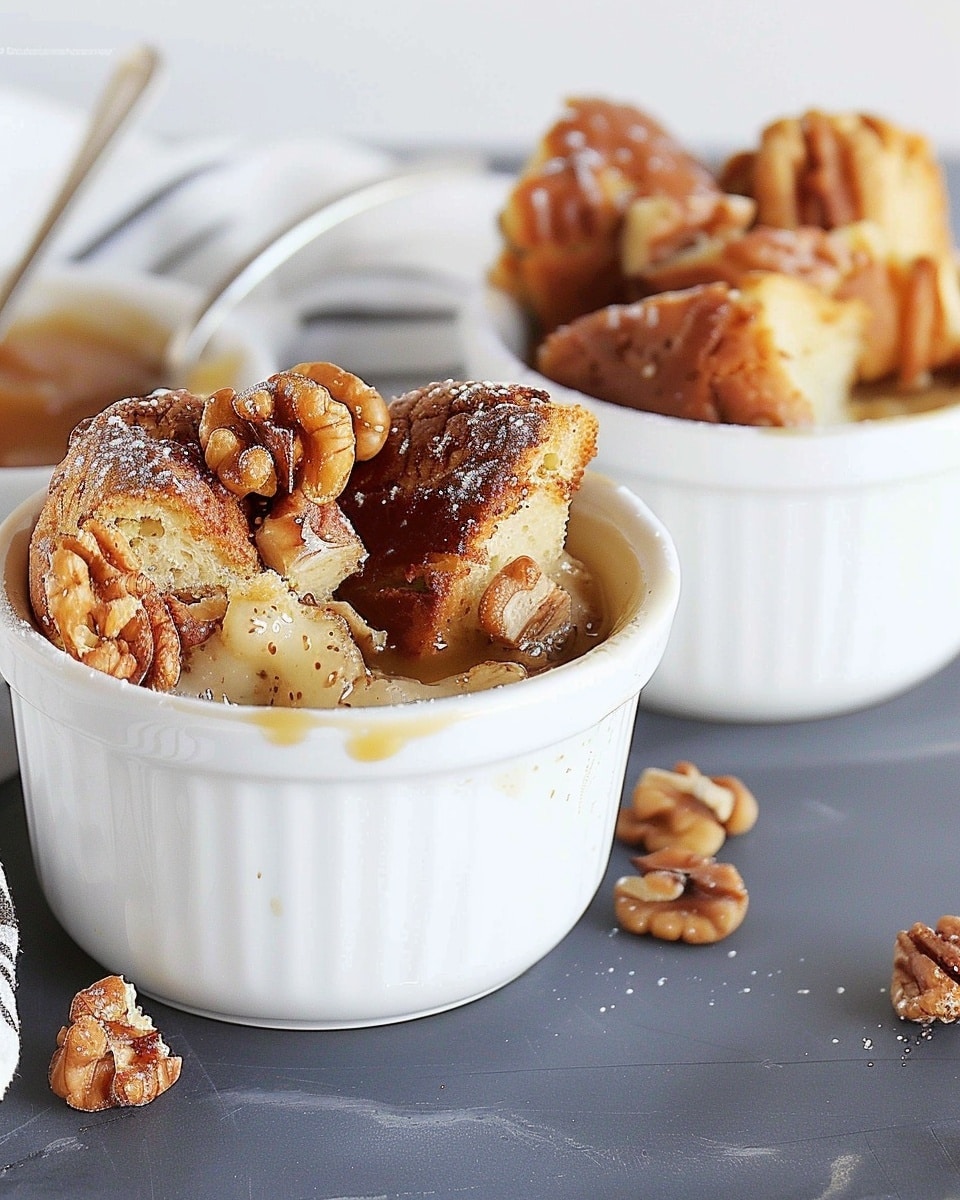 Maple Walnut Bread Pudding