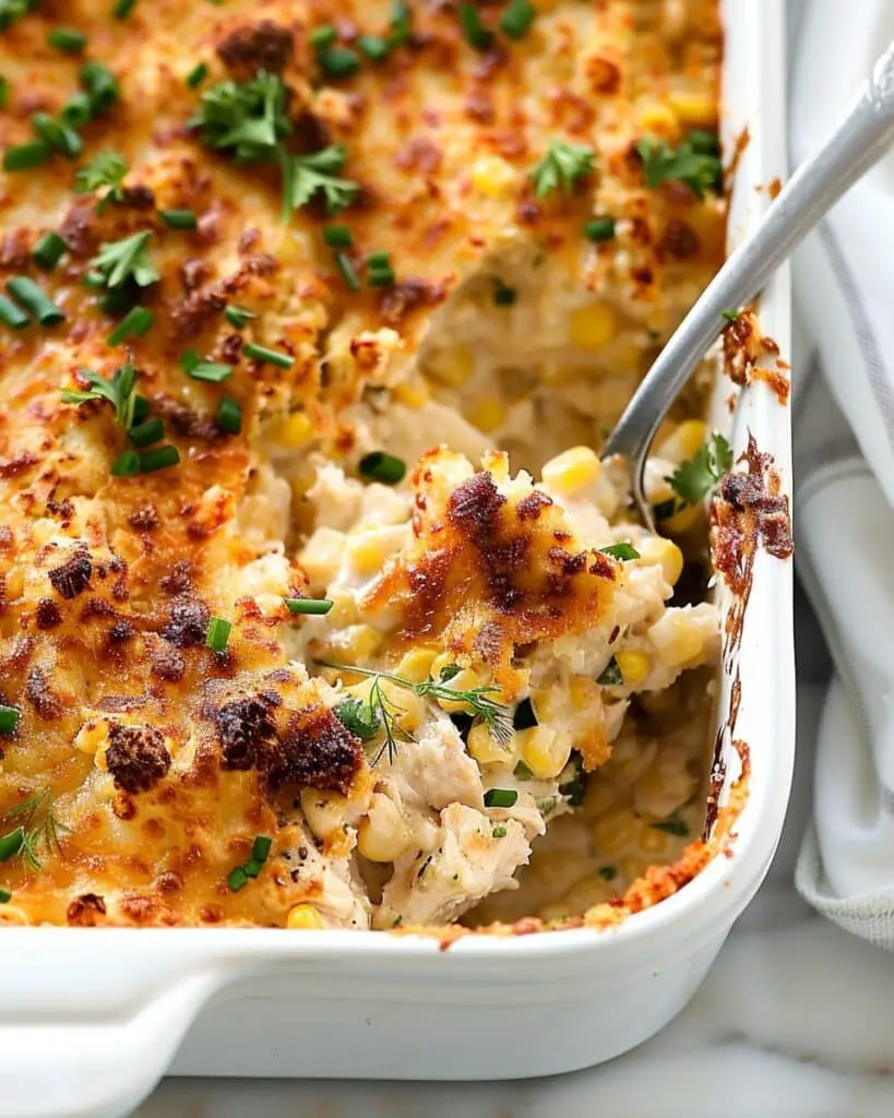 Mexican Street Corn Casserole with Chicken