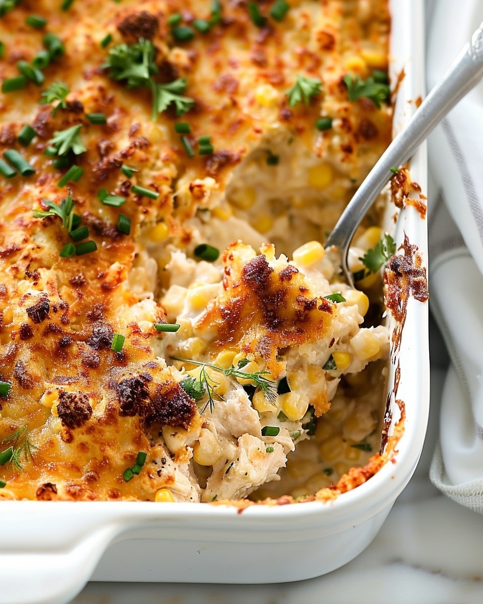 Mexican Street Corn Casserole with Chicken