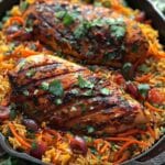 Moroccan-Inspired Chicken with Saffron Rice