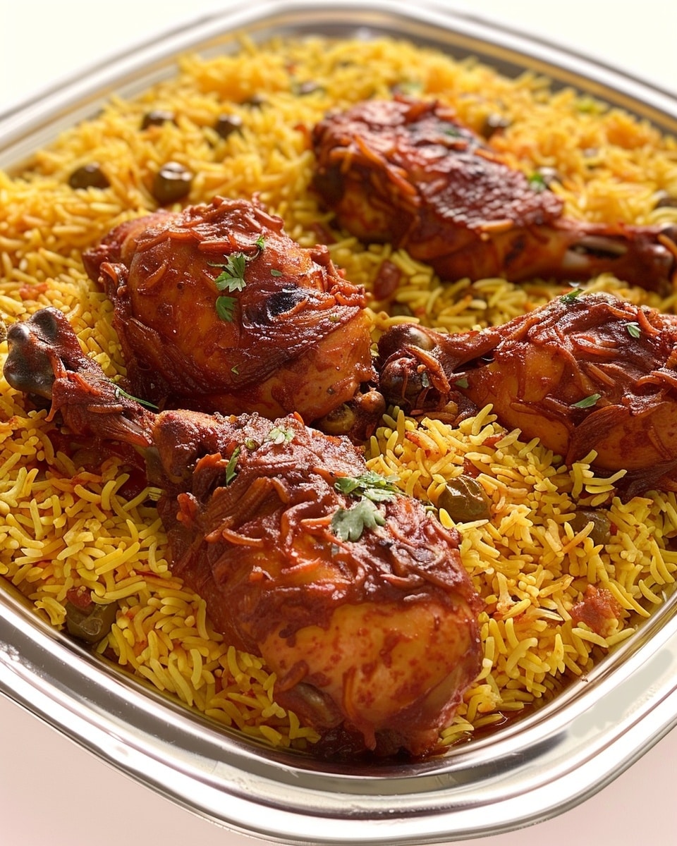 Moroccan-Inspired Chicken with Saffron Rice