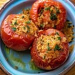 Moroccan Rice Stuffed Tomatoes