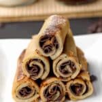 Nutella Stuffed French Toast Roll-Ups