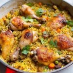 Saffron Chicken with Freekeh