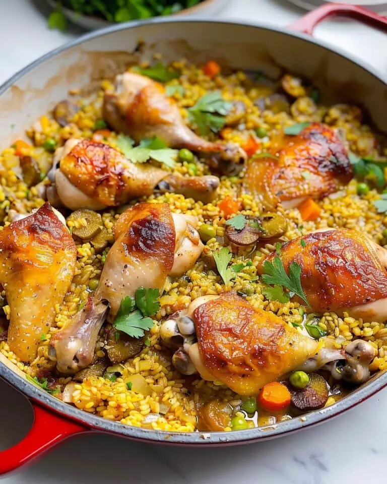 Saffron Chicken with Freekeh