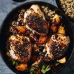 Oven-Roasted Chicken with Sumac, Pomegranate Molasses, Chilli and Sesame Seeds