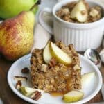 Pear Walnut Baked Oatmeal
