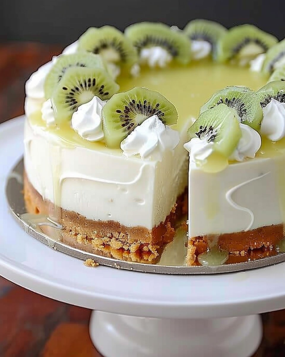 Kiwi Mirror Cheesecake
