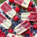 Red, White, and Blue Popsicles