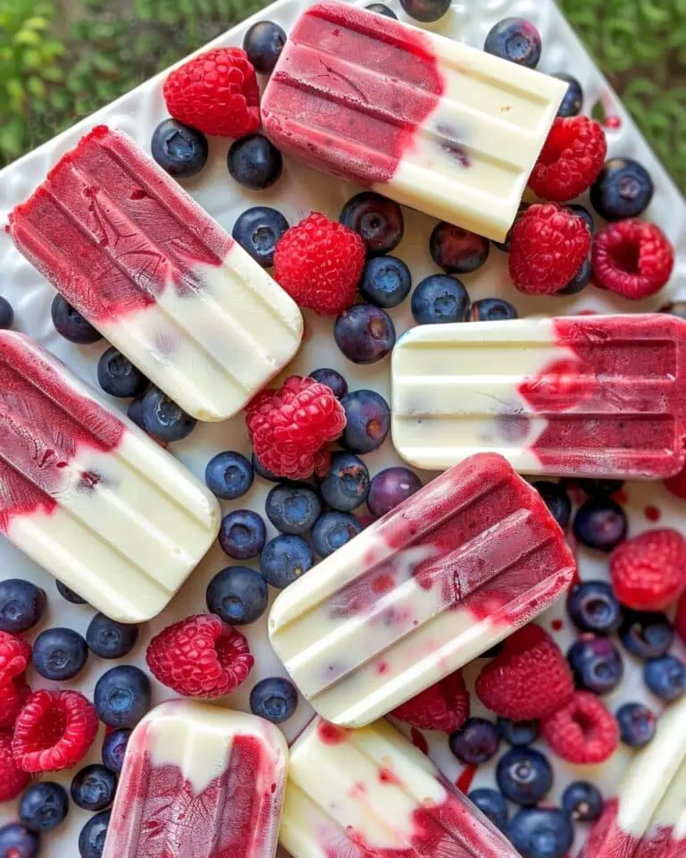 Red, White, and Blue Popsicles