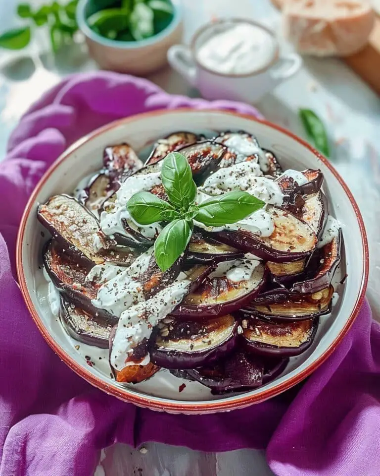 Roasted Eggplant with Yogurt Sauce