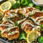 How To Make Roasted Tahini Cauliflower Steak with Lentils