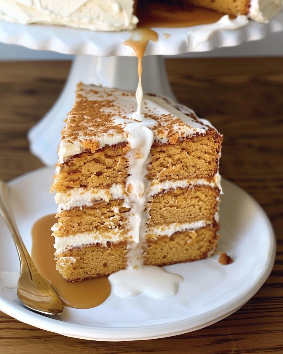 Sorghum Cake with Cinnamon Sauce