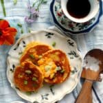 Savory Corn, Cheddar, & Scallion Pancakes