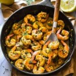 Shrimp with Saffron Butter Sauce