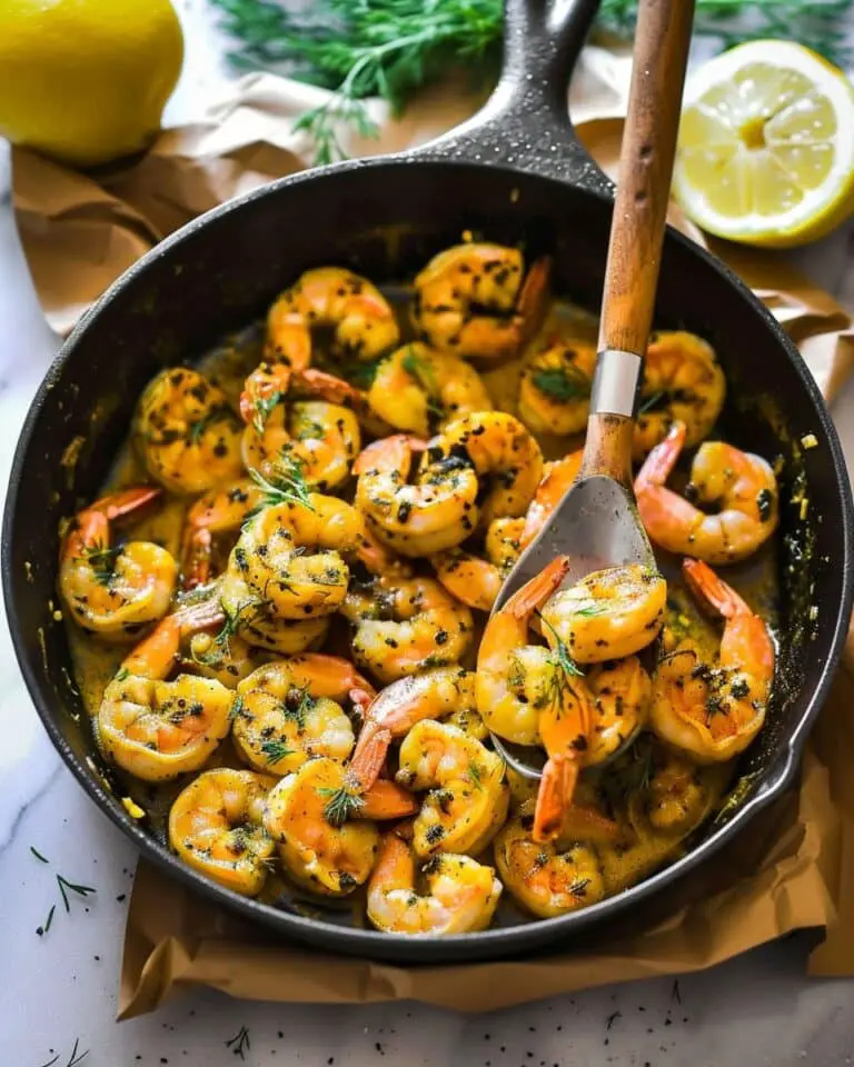 Shrimp with Saffron Butter Sauce