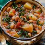 Smoky and Spicy White Bean Stew with Potatoes & Kale