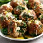 Mozzarella-Stuffed Meatballs