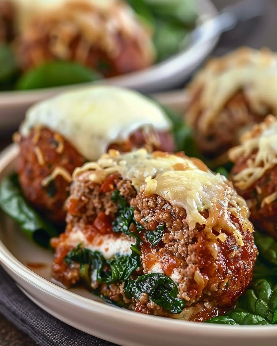 Mozzarella-Stuffed Meatballs