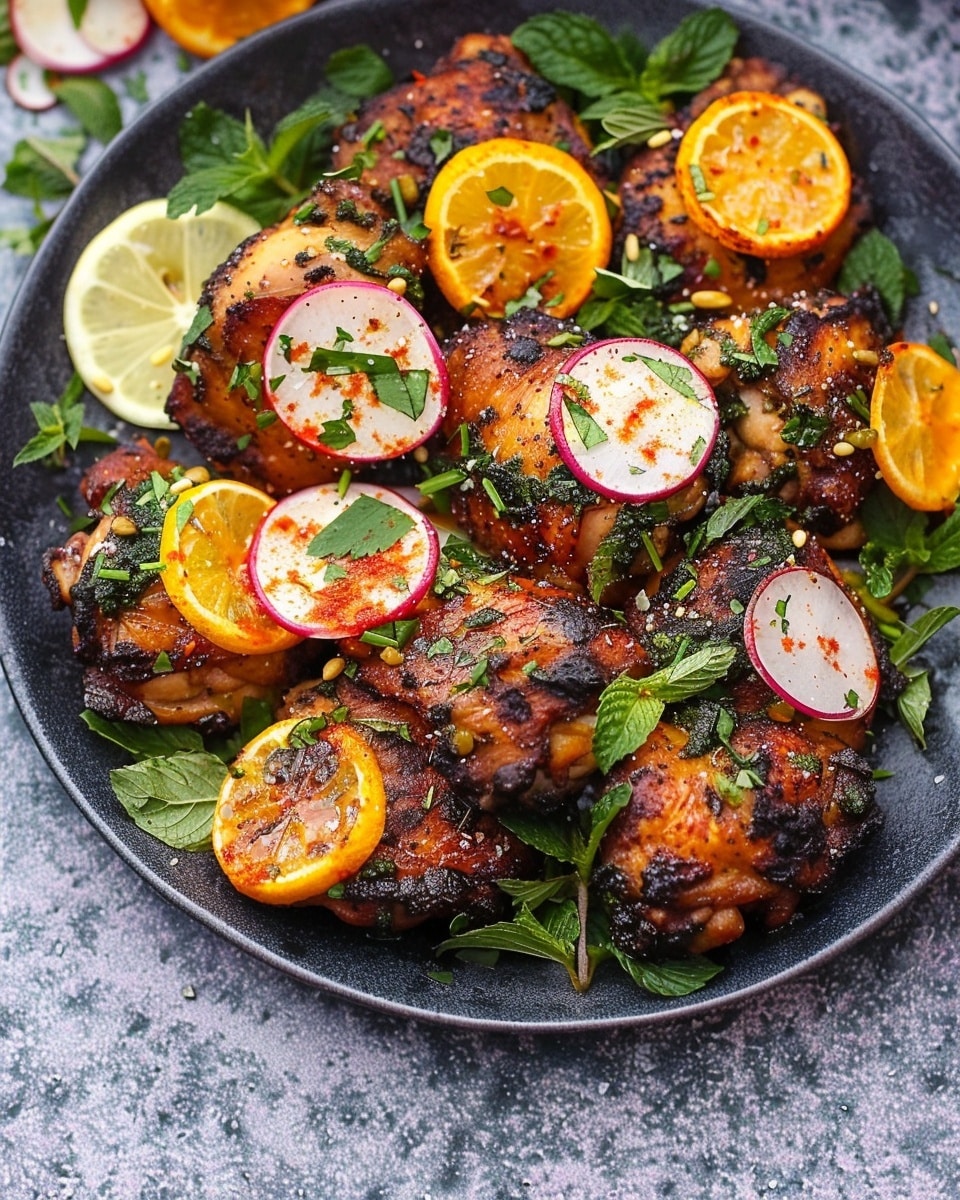 Sumac Chicken Thighs with Yogurt and Herb Salad