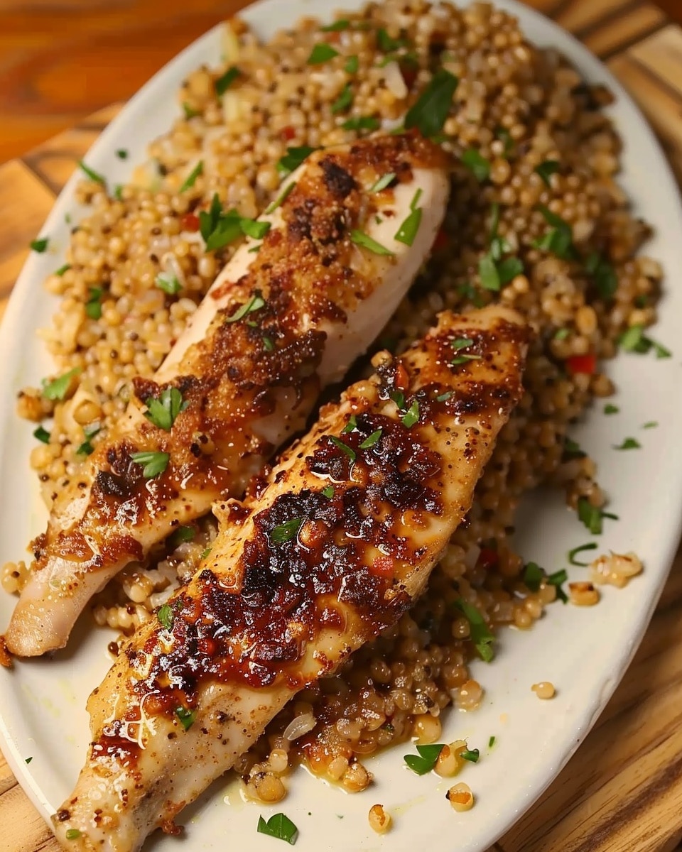 Sumac Chicken With Bulgur Salad