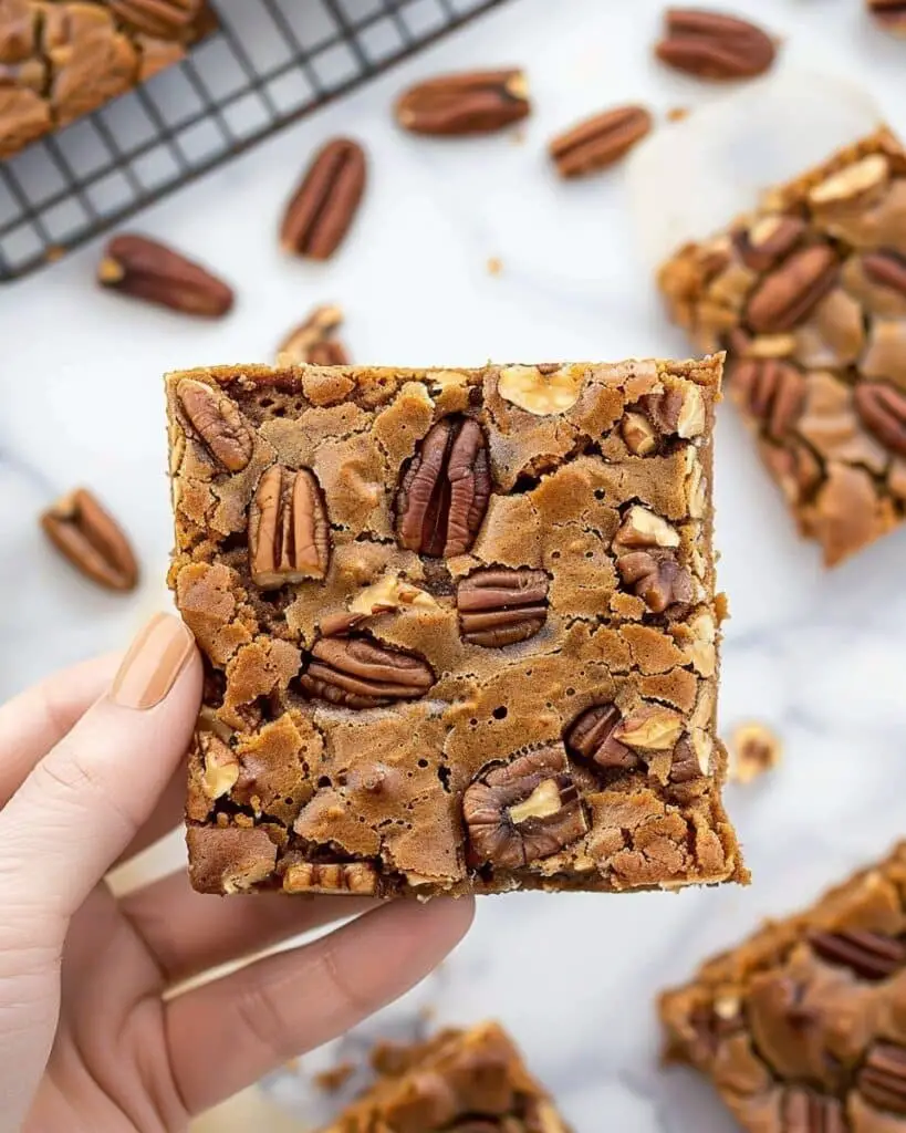 Maple Pecan Blondies