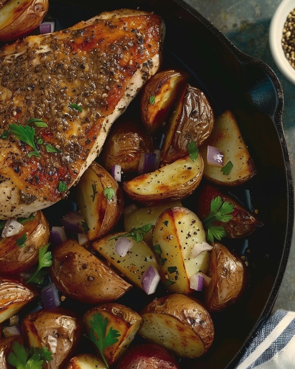 Pomegranate Molasses Skillet Chicken