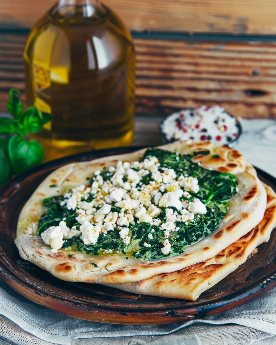 Gozleme | Turkish Spinach and Feta Flatbread
