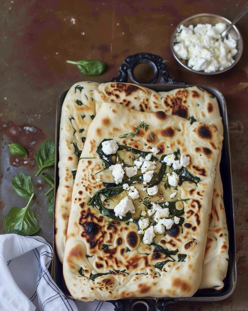 Gozleme | Turkish Spinach and Feta Flatbread
