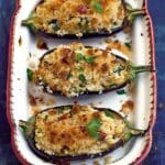 Vegetarian Stuffed Eggplant