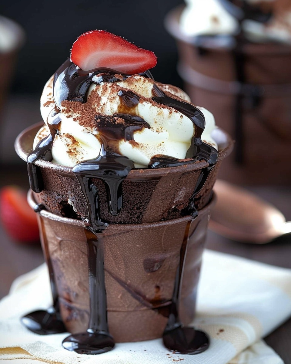 Warm Chocolate Melting Cups