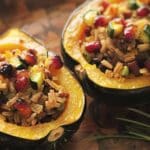 Wild Rice Stuffed Acorn Squash
