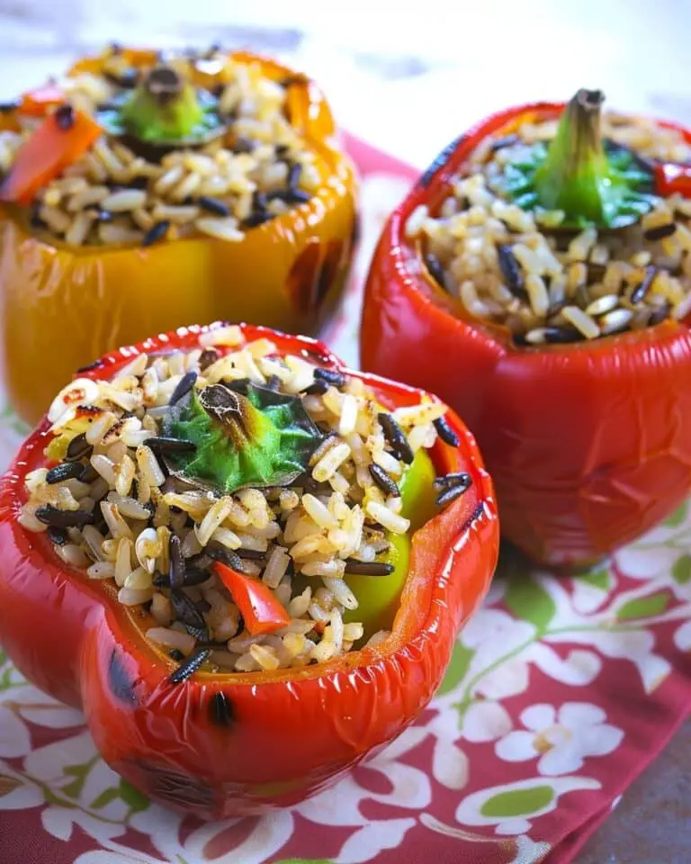 Wild Rice Stuffed Peppers