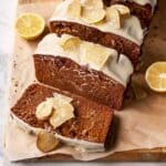 Citrus Glazed Gingerbread Loaf Cake
