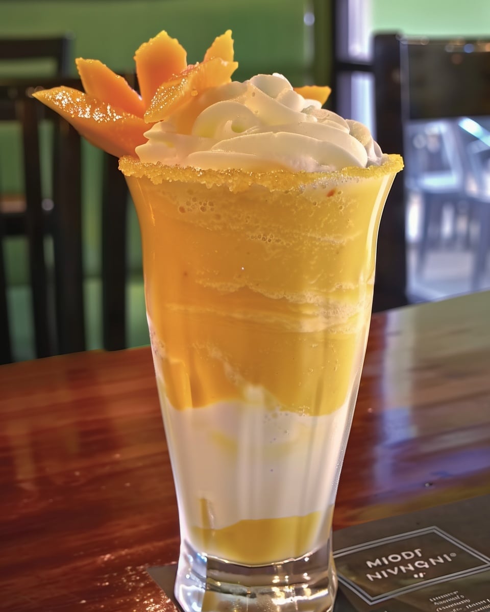 Creamy Layered Mango Smoothie