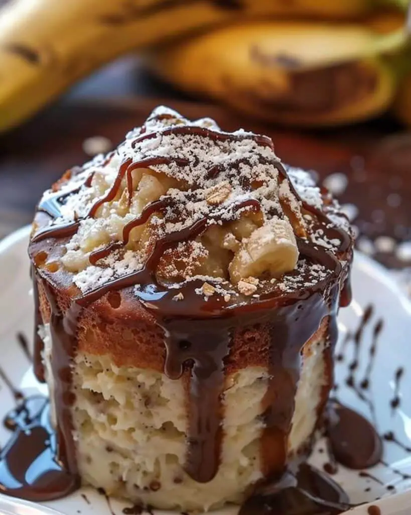 1-Minute Banana Yogurt Oat Mug Cake