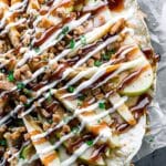 Apple Nachos with Homemade Toffee Drizzle