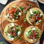 Avocado and Refried Bean Tostadas