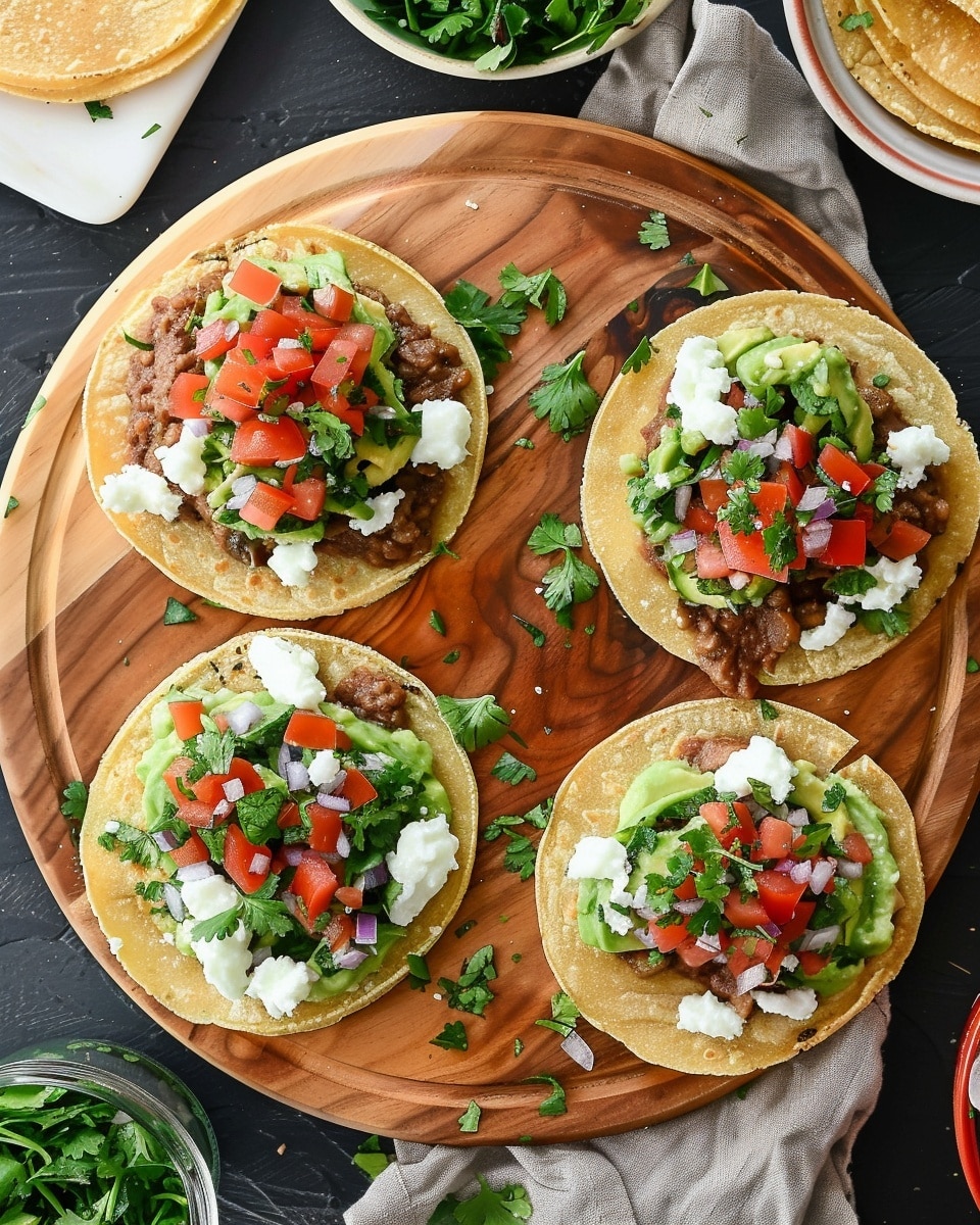 Avocado and Refried Bean Tostadas