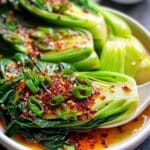 Bok Choy with Ginger Chili Sauce