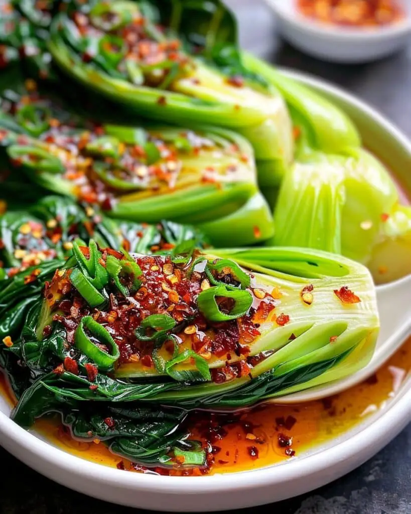 Bok Choy with Ginger Chili Sauce