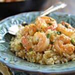 Buttery Garlic Shrimp Over Rice