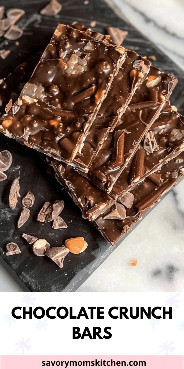 Chocolate Crunch Bars | Savory Mom Kitchen